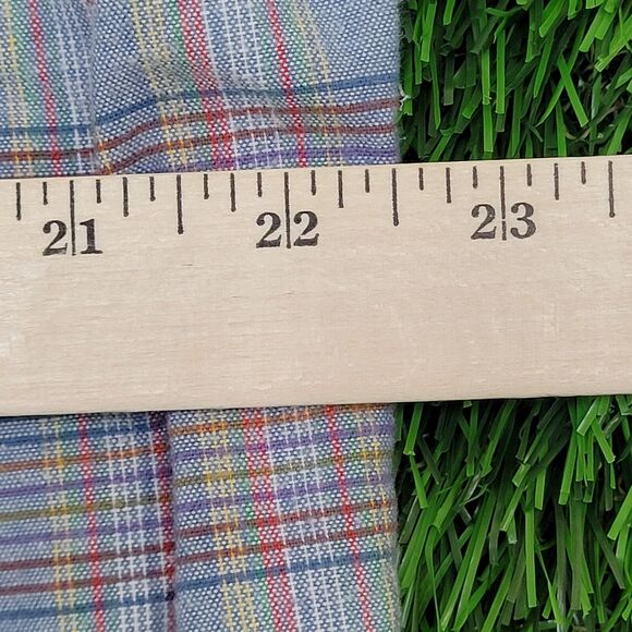 Vintage LEVIS Poplin Button Shirt Large 22x30 Blue Western - Picture 9 of 13